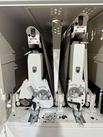42" Ironwood #S124RK, 2-head belt sander, digital read out, programmable Control, amp meter, hour meter - Image 4
