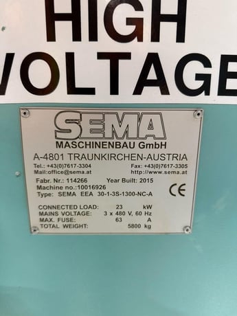 Sema #EEA30-1-3S-1300-NC-A, camshaft deburring machine, 2015 - Image 8