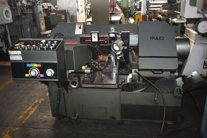 8" x 11.5" Marvel Spartan #PA10/2, horizontal band saw, automatic hydraulic driven stock feed table with - Image 2