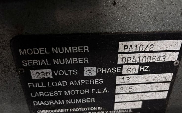 8" x 11.5" Marvel Spartan #PA10/2, horizontal band saw, automatic hydraulic driven stock feed table with - Image 7