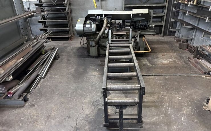 8" x 11.5" Marvel Spartan #PA10/2, horizontal band saw, automatic hydraulic driven stock feed table with - Image 8