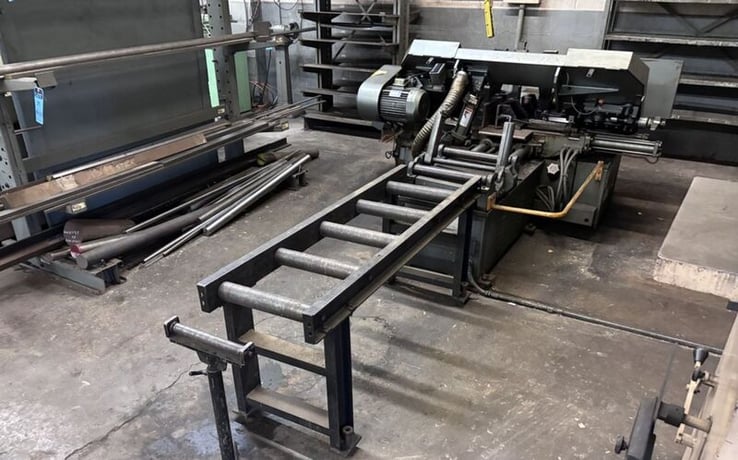 8" x 11.5" Marvel Spartan #PA10/2, horizontal band saw, automatic hydraulic driven stock feed table with - Image 9