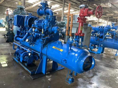 200 HP GEA #140-ME, Rotary Screw Compressor Package, Mycom 160VLD bare screw, R-717 refrigerant, 350 psig - Image 5