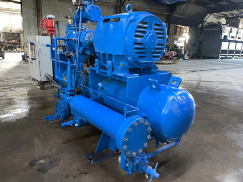 200 HP GEA #140-ME, Rotary Screw Compressor Package, Mycom 160VLD bare screw, R-717 refrigerant, 350 psig - Image 8