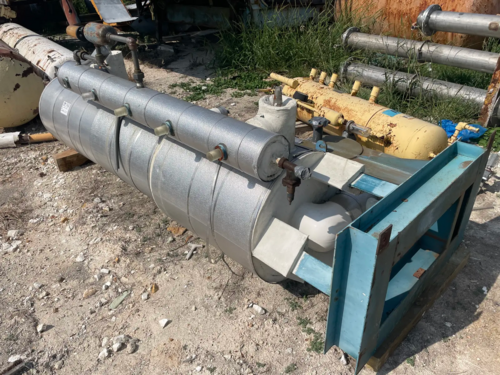 125 gallon RVS, Vertical Subcooler, 20" diameter x 96" length, 350 psi @ 300°F, 9" suction inlet/outlet, 2009 - Image 6