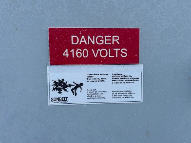 1500 KVA 4160 Primary, 480Y/277 Secondary Sunbelt & MEC #CTM-8, Pad-Mounted Transformers, LOT of 2, oil - Image 5