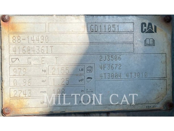 Caterpillar BHL 1.25 CYD SIDE DUMP BUCKET, Bucket, S/N: GD11051, 1992 - Image 5