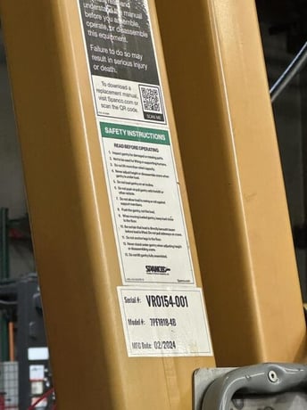 7.5 Ton, Spanco #7PF1818, gantry crane, 18' Span, e-stop pendant & chain container - Image 3