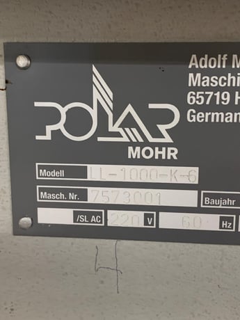 Polar #137-XT, Guillotine Paper Cutting System, 800000 cuts, 2005 - Image 3