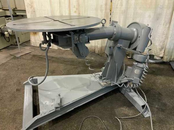 1000 lb. Ransome #SW10A, welding positioner, 36" table diameter, 360&deg; manual tilt table, 1/2 HP, 1977 - Image 2
