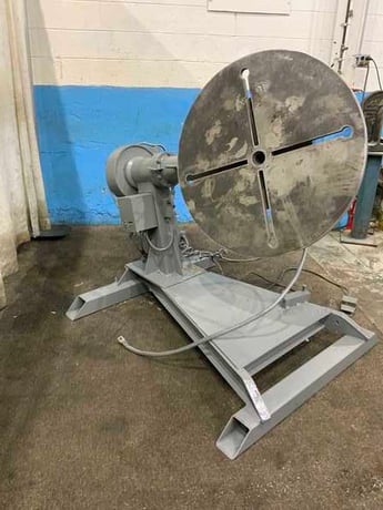 1000 lb. Ransome #SW10A, welding positioner, 36" table diameter, 360&deg; manual tilt table, 1/2 HP, 1977 - Image 8