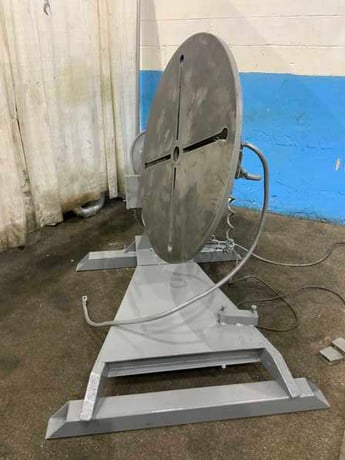 1000 lb. Ransome #SW10A, welding positioner, 36" table diameter, 360&deg; manual tilt table, 1/2 HP, 1977 - Image 10