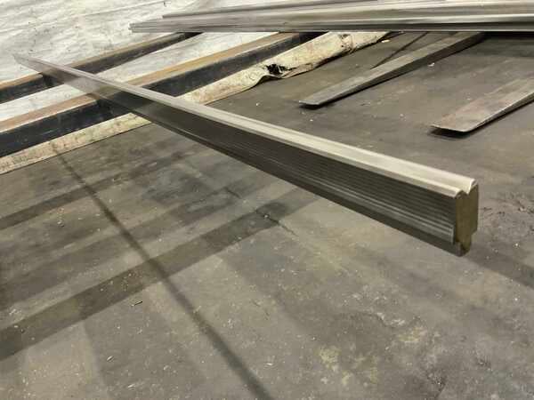 128" L, Female press brake die, 1" die width, 1-3/4" die height, 1/2" die opening, 1/2" tang - Image 1