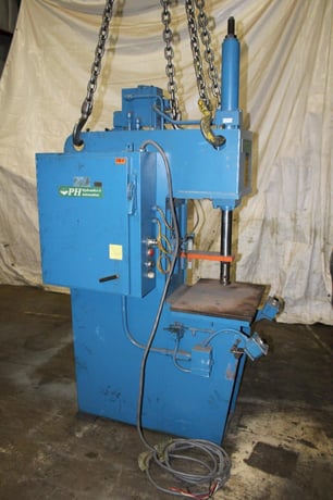 12 Ton, PH #OGM-12, hydraulic press, 10" stroke, 12.5" daylight, 8" throat, 23" x17.5"bed, Allen Bradley - Image 2