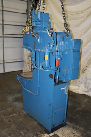 12 Ton, PH #OGM-12, hydraulic press, 10" stroke, 12.5" daylight, 8" throat, 23" x17.5"bed, Allen Bradley - Image 3