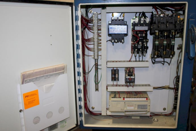 12 Ton, PH #OGM-12, hydraulic press, 10" stroke, 12.5" daylight, 8" throat, 23" x17.5"bed, Allen Bradley - Image 8