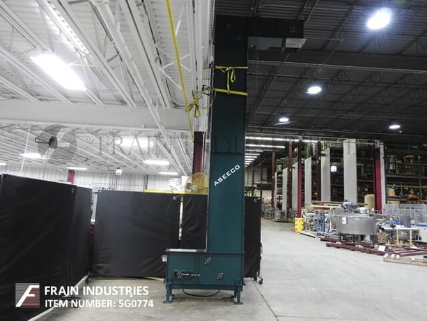 Aseeco / PPM #ALS6CP, Z style bucket elevator, 6" x 4.5" x 3" product buckets, 182" discharge height - Image 3