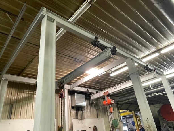 2 Ton, Freestanding Bridge Crane - 8' L x 10' width x 12' T (Already Taken Down) - Image 3