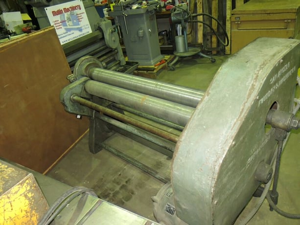 4' x 10 gauge San Angelo Foundry, plate roll, 5" diameter roll, manual drop end, 230/460 V. - Image 2