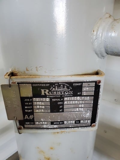 0.5 MMBTU/hr Rushton, Line Heater, 3" coil diameter, 2025 psi, 198&deg;F, 2004 - Image 6