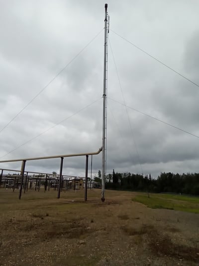 12" x 60' Brook Welding Services, guyed flare stack - Image 2
