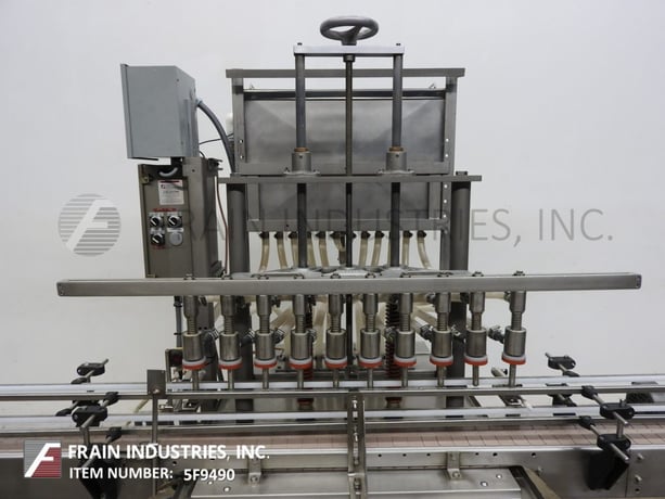 MRM Elgin #IFL-Series, 12-head, inline, intermittent motion, Stainless Steel, pressure overflow filler, 12-72 - Image 2