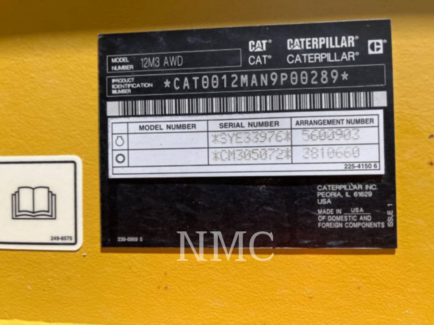 Caterpillar 12M3AWD, Motor Grader, 6625 hours, S/N: N9P00289, 2019 - Image 6