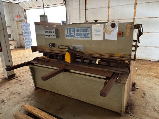 1/4" x 6' U.S. Industrial #0625, hydraulic shear, (1) set extra blades, 1990' s - Image 1