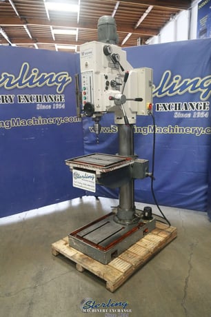 20" Wilton #2402, geared head hvy-duty variable speed floor drill press, #4MT, electromagnetic chuck, coolant - Image 6