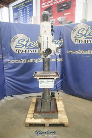 20" Wilton #2402, geared head hvy-duty variable speed floor drill press, #4MT, electromagnetic chuck, coolant - Image 7