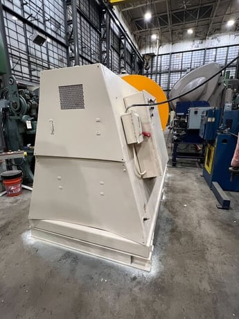 20000 lb. Coe Press Equipment, motorized uncoiler, 30" width, variable speed, holddown arm, hydraulic - Image 5