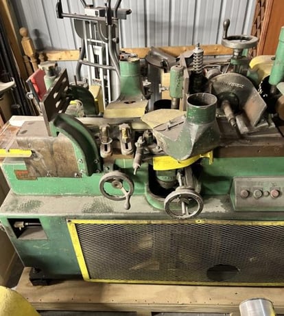 Paulson #6NB, 4-Head Moulder, 6" x 2" capacity, 7.5 HP, 8000 RPM, 1.25" spindle diameter, 10-75 FPM feed - Image 1