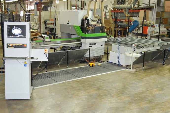 Biesse #Skipper-100, 2-Head CNC Machining Center, 98" X, 39" Y, 2" Z, 5.91" blade diameter, 2 HP, 4000-6000 - Image 1