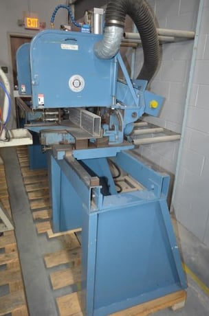 16" C T D #CDM-60, Double-End Compound Miter Saw, 10.5" x 4" @ 90&deg;, 20"-130" between blades, 39" table - Image 2