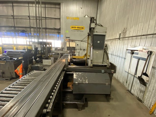 30" x 25" Hyd-Mech #V-25APC, Auto Vert Band Saw, chip bucket w/ pump, 480 V., 3ph, 2009, - Image 1