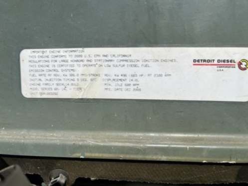 400 HP Detroit Diesel #Series-60 DDEC IV Engine, 1296 Hours - Image 1