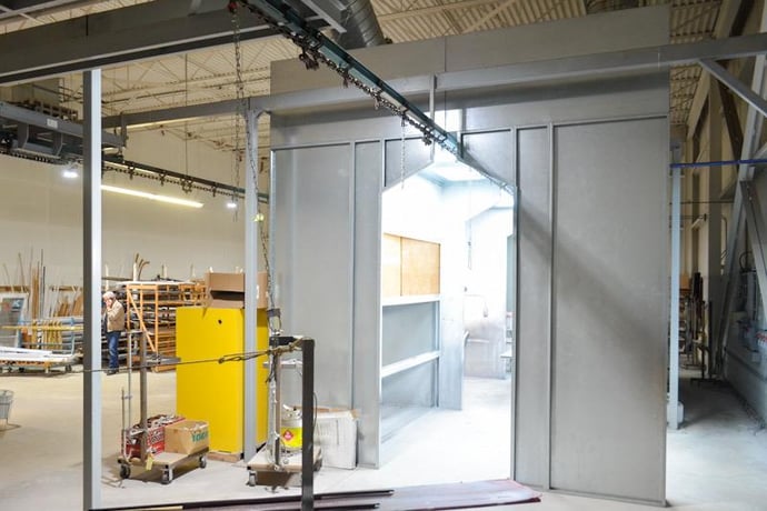 Supreme Air Systems, Conveyorized Paint Spray Line, (2) Open Face Free-Standing Dry Filter Paint Spray - Image 3