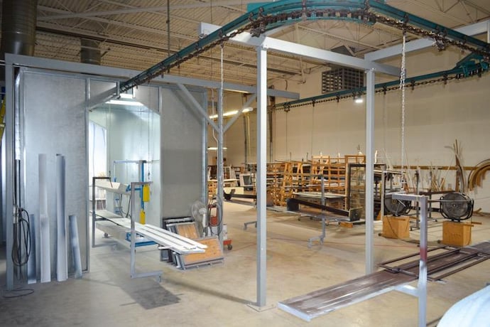 Supreme Air Systems, Conveyorized Paint Spray Line, (2) Open Face Free-Standing Dry Filter Paint Spray - Image 4