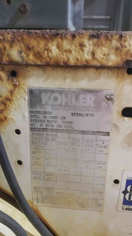 35 KW Kohler Ford #35RZ82, Nat Gas LP Generator, 1 & 3PH, 614 Hrs - Image 6