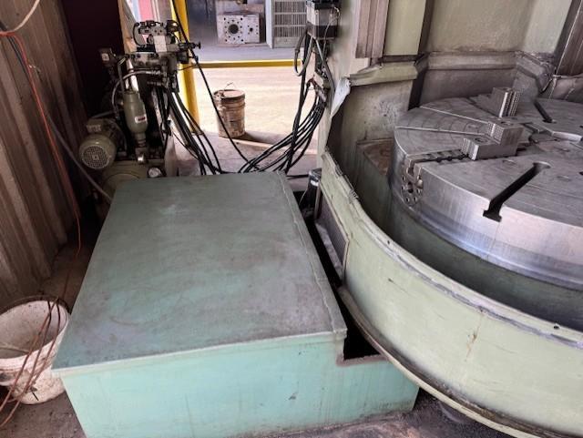 48" Summit, CNC vertical turret lathe, 4-jaw, 55" sw, 50" height under rail, 50 HP, forward & reverse rotation - Image 3
