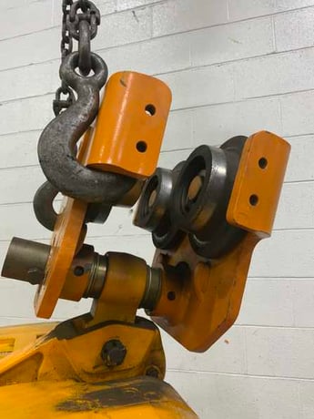5 Ton, Harrington #38SY6966, electric chain hoist, trollet, pendant Control, 4.7 HP, 12 FPM - Image 4