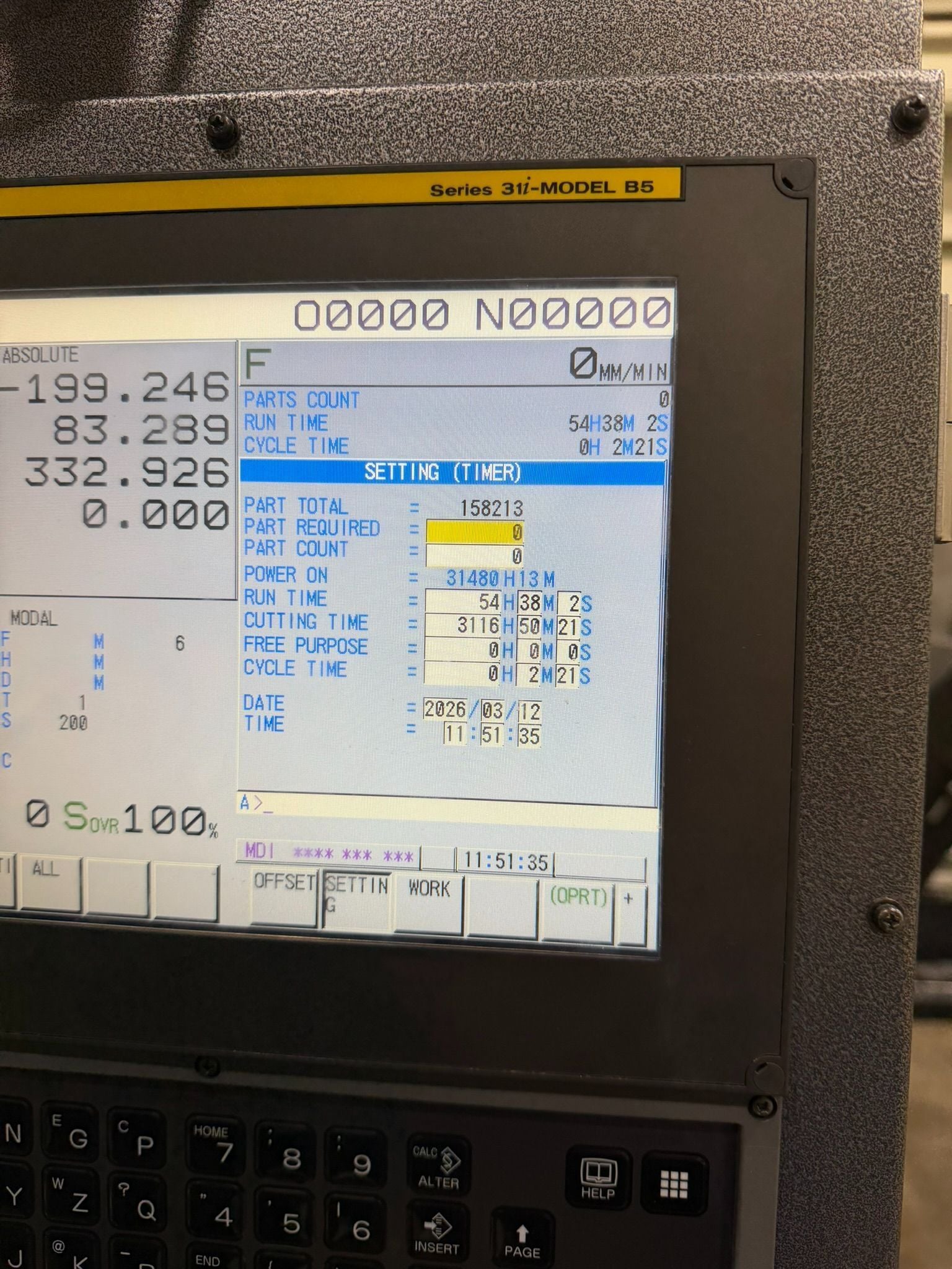 Fanuc #Robodrill-Alpha-D21lIB5-ADV, 4-Axis CNC Drill Tap Vertical Machining Center, 19.6" X, 15.7" Y, 12.9" - Image 3
