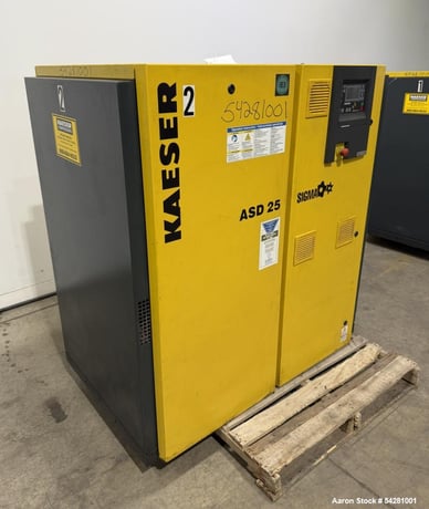 112 CFM, 125 PSIG, Kaeser #ASD-25, Rotary Screw Air Compressor, 25 HP, Sigma Control 2, 3550 RPM, 39567 - Image 4