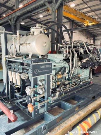 Sauer #WP6208-BasSeal, Helium Compressor, 270 HP, water cooled, skid mount, 47.9 hours, 2023 - Image 4