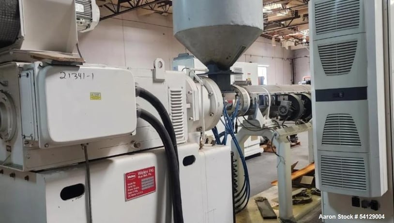 3" Welex #HS-3.0-40D-SV, Single Screw Extruder, water cooled, 40:1 L/D, 1520 RPM, 550 HP VFD Drive, Vented - Image 5