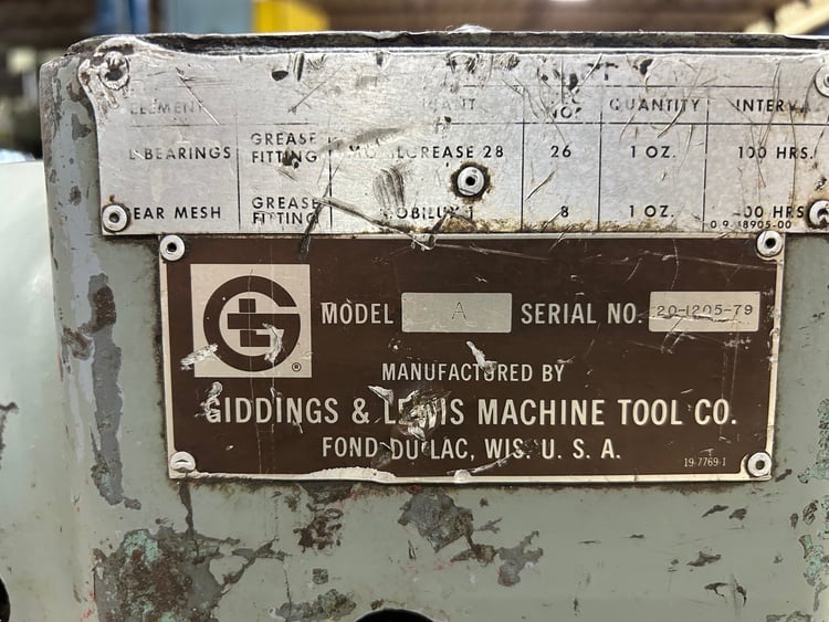 Giddings & Lewis, right angle head, 24" reach, #50 taper, fits 5" G & L horizontal boring mill, 1979 - Image 2