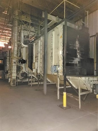 Wheelabrator, (12) 15 HP wheels, 72" x 96", 2001 - Image 1