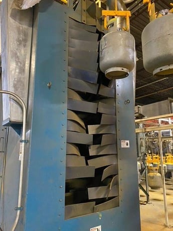 Viking #MR6016/VK4, monorail, (4) 15 HP blast wheels, reclaim system, dust collection system, 2013 - Image 4