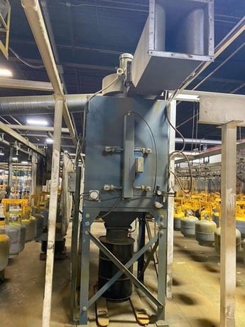 Viking #MR6016/VK4, monorail, (4) 15 HP blast wheels, reclaim system, dust collection system, 2013 - Image 6