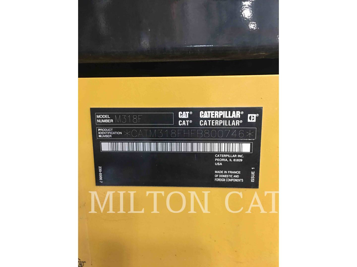 Caterpillar M318F, Wheel Excavator, 1698 hours, S/N: FB800746, 2018 - Image 5